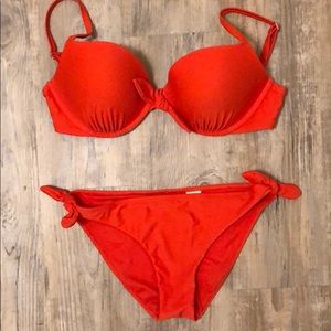 Red Hollister bikini